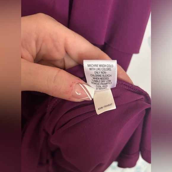 Fuchsia Ruffle Front Dress L - Picture 7 of 7